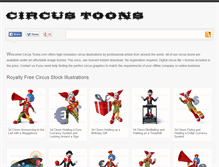 Tablet Screenshot of circustoons.com